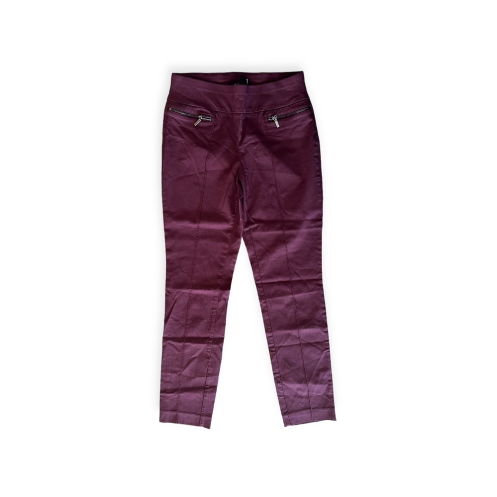 Style & Co purple pants small zip detail casual